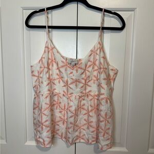 LOFT Linen Peplum Tank - sz XL